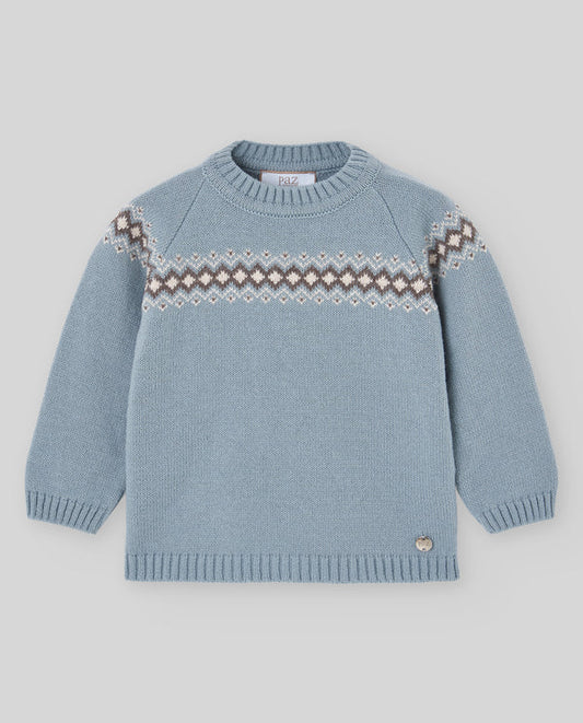 Paz Rodriguez Jersey Greca Niño "Nadal" Azul Mineral