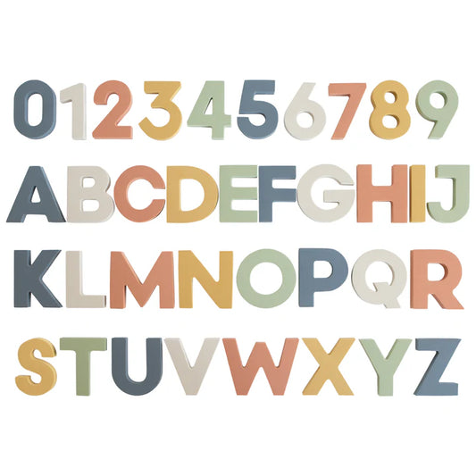 Mushie Letters & Numbers Bath Play Set