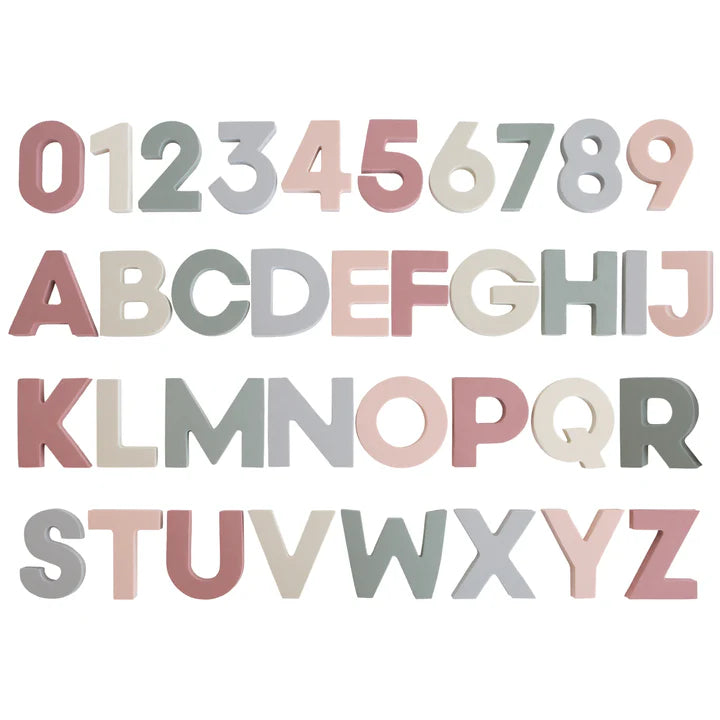 Mushie Letters & Numbers Bath Play Set