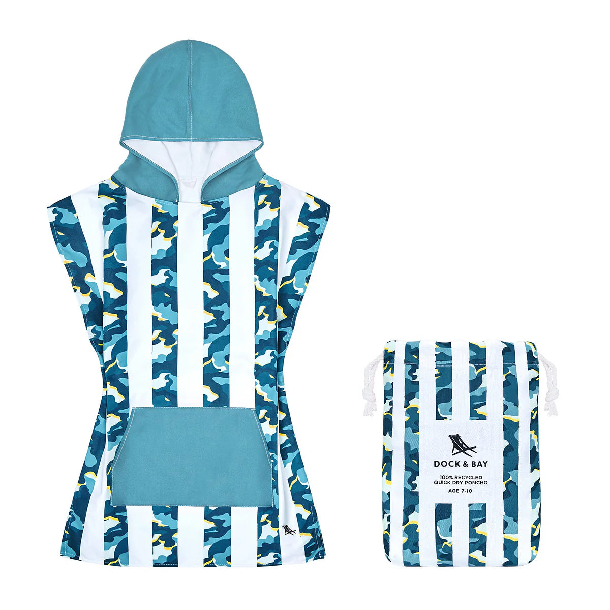 Dock & Bay Recycled Quick Dry Poncho 4-7 Años