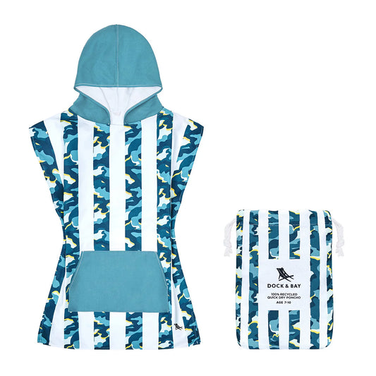 Dock & Bay Recycled Quick Dry Poncho 4-7 Años