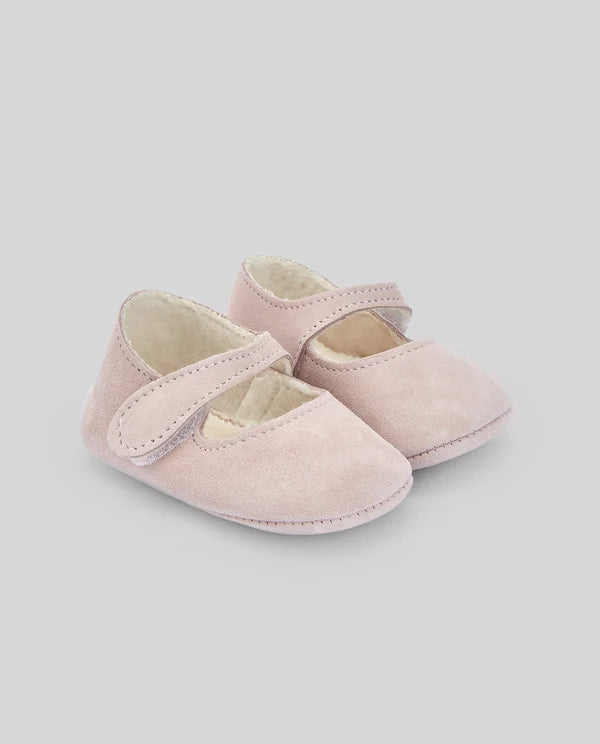 Paz Rodriguez Zapato Niña Ante "Esencial" Rosa Atardecer