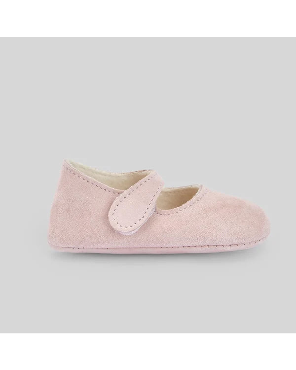 Paz Rodriguez Zapato Niña Ante "Esencial" Rosa Atardecer