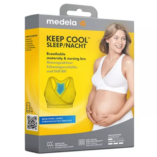 Medela Brasier de lactancia transpirable Keep Cool™ Sleep White