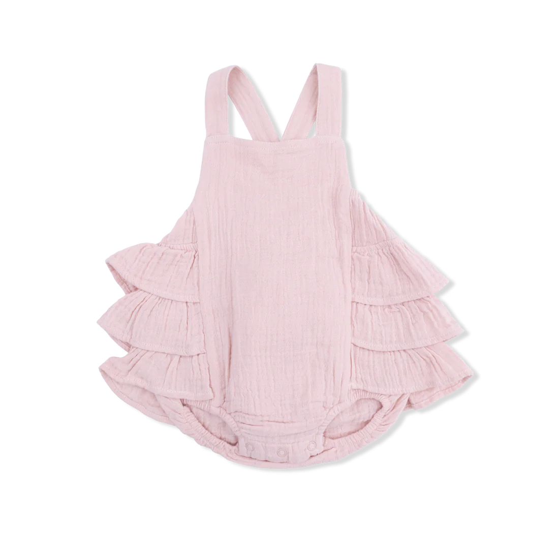 Angel Dear Solid Muslin Lotus - Ruffle Sunsuit