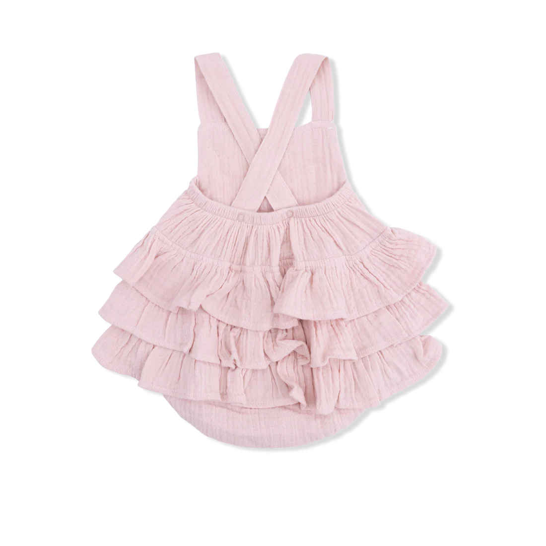 Angel Dear Solid Muslin Lotus - Ruffle Sunsuit