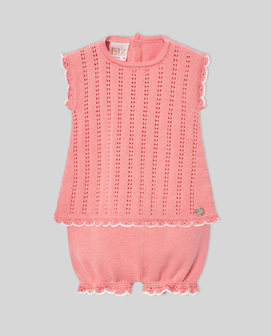 Paz Rodriguez CTO. Jubon+ Short "Granja" Salmon