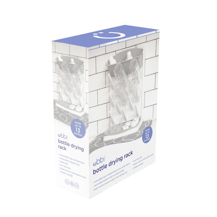 Ubbi Vertical Bottle Drying Rack Gray