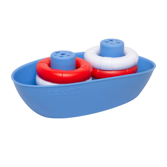 Ubbi Boat & Buoys Bath Toy