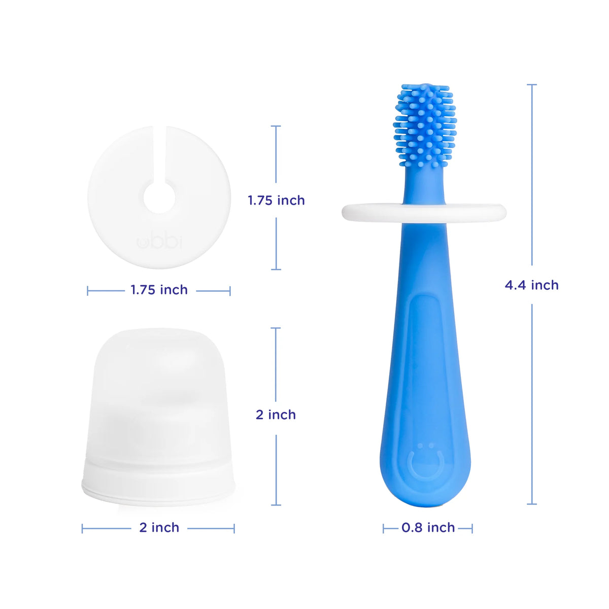 Ubbi Silicone Training Toothbrush Set