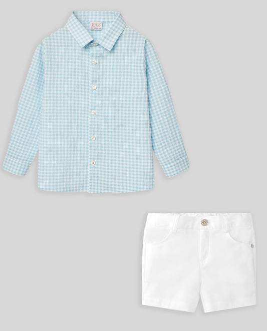 Paz Rodriguez CTO. Camisa + Shorts "Flor"