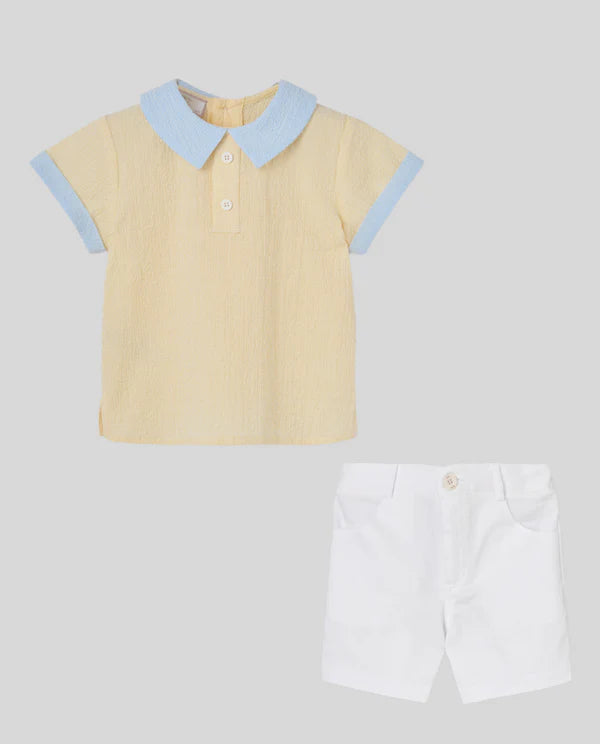 Paz Rodriguez Camisa + Pantalon "Candy" Azul/Amarillo