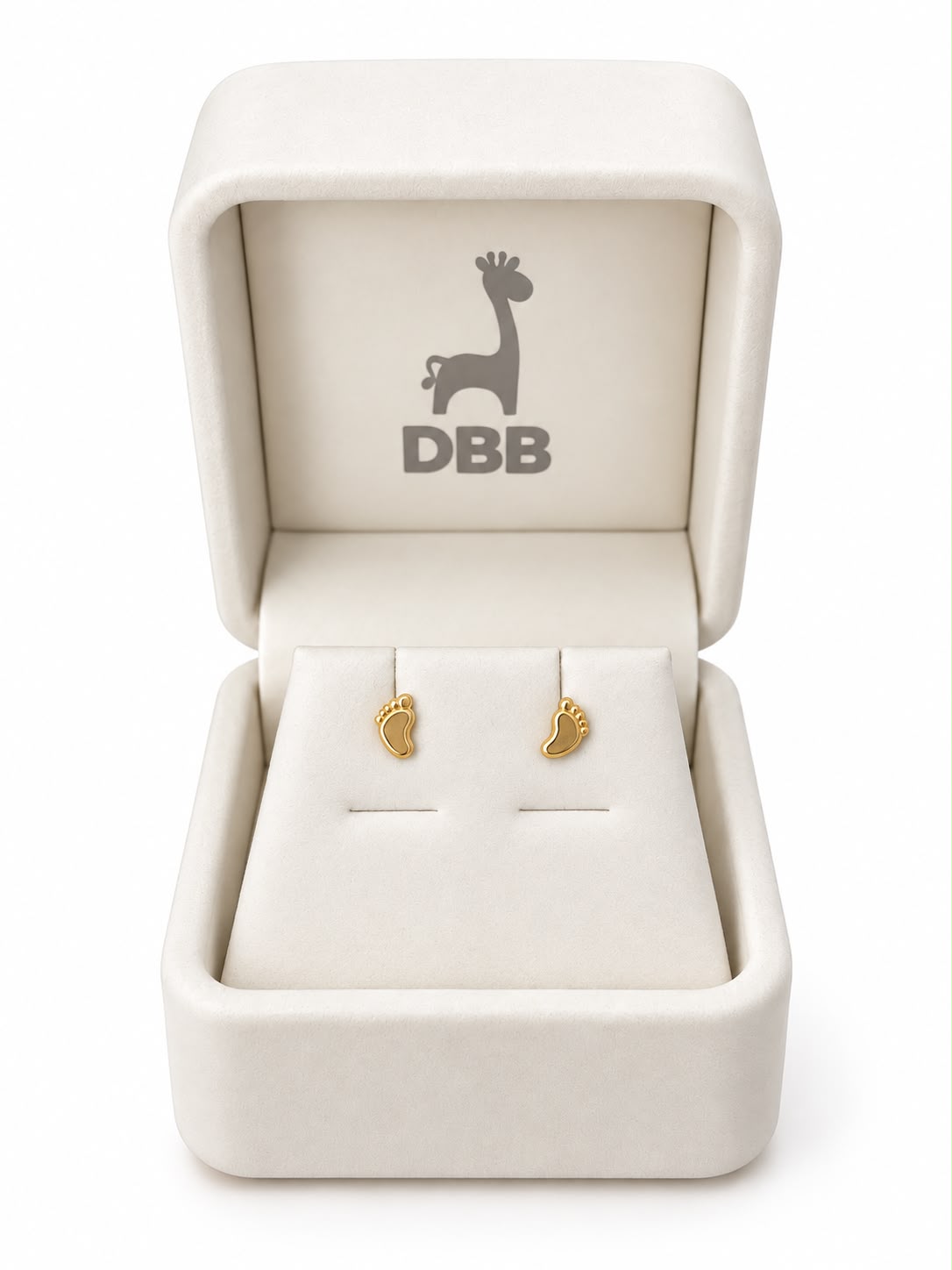 Mystic Aretes Oro Amarillo Piecitos /4mm /14K