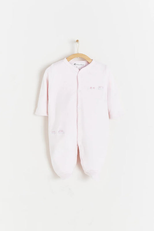 Babycottons Footie Forrado Basic In the Woods Pink