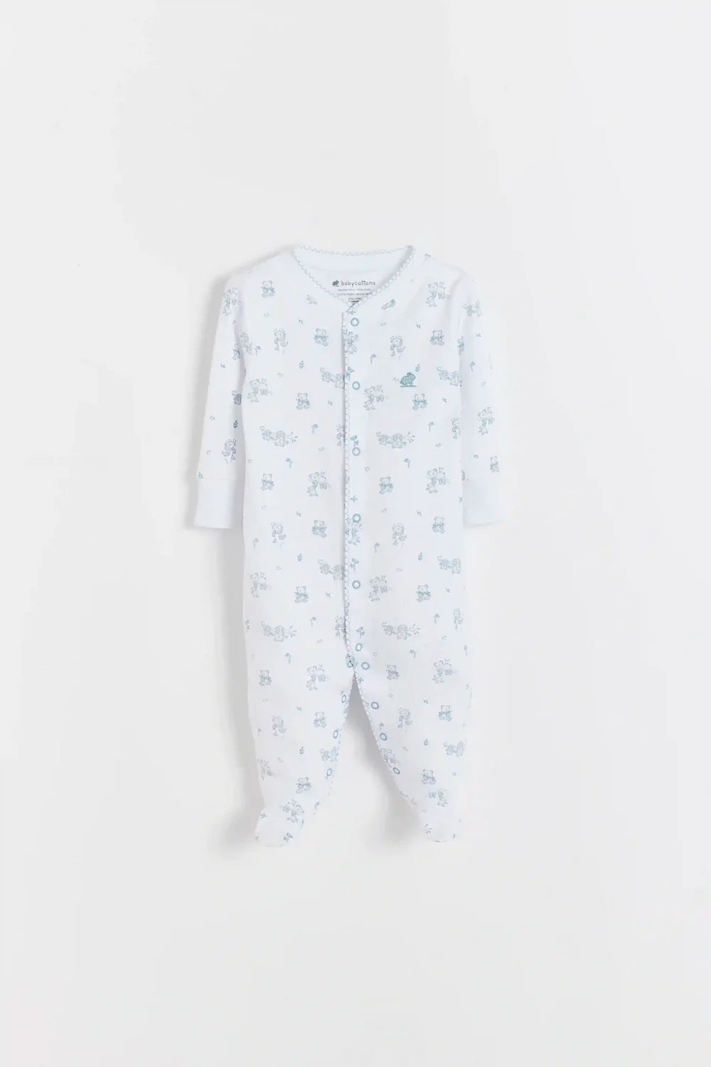 Babycottons Enterito Toby Little Panda Blue