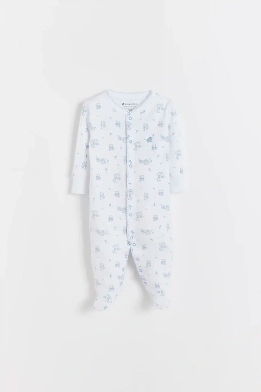 Babycottons Enterito Toby Little Panda Blue