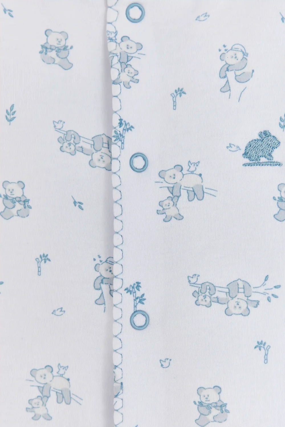 Babycottons Enterito Toby Little Panda Blue