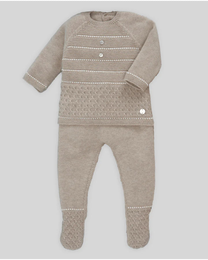 Paz Rodriguez CTO. Jubon + Polaina "Pony" Angora Beige