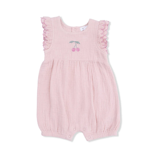 Angel Dear Solid Muslin Lotus - Scallop Ruffle Shortie