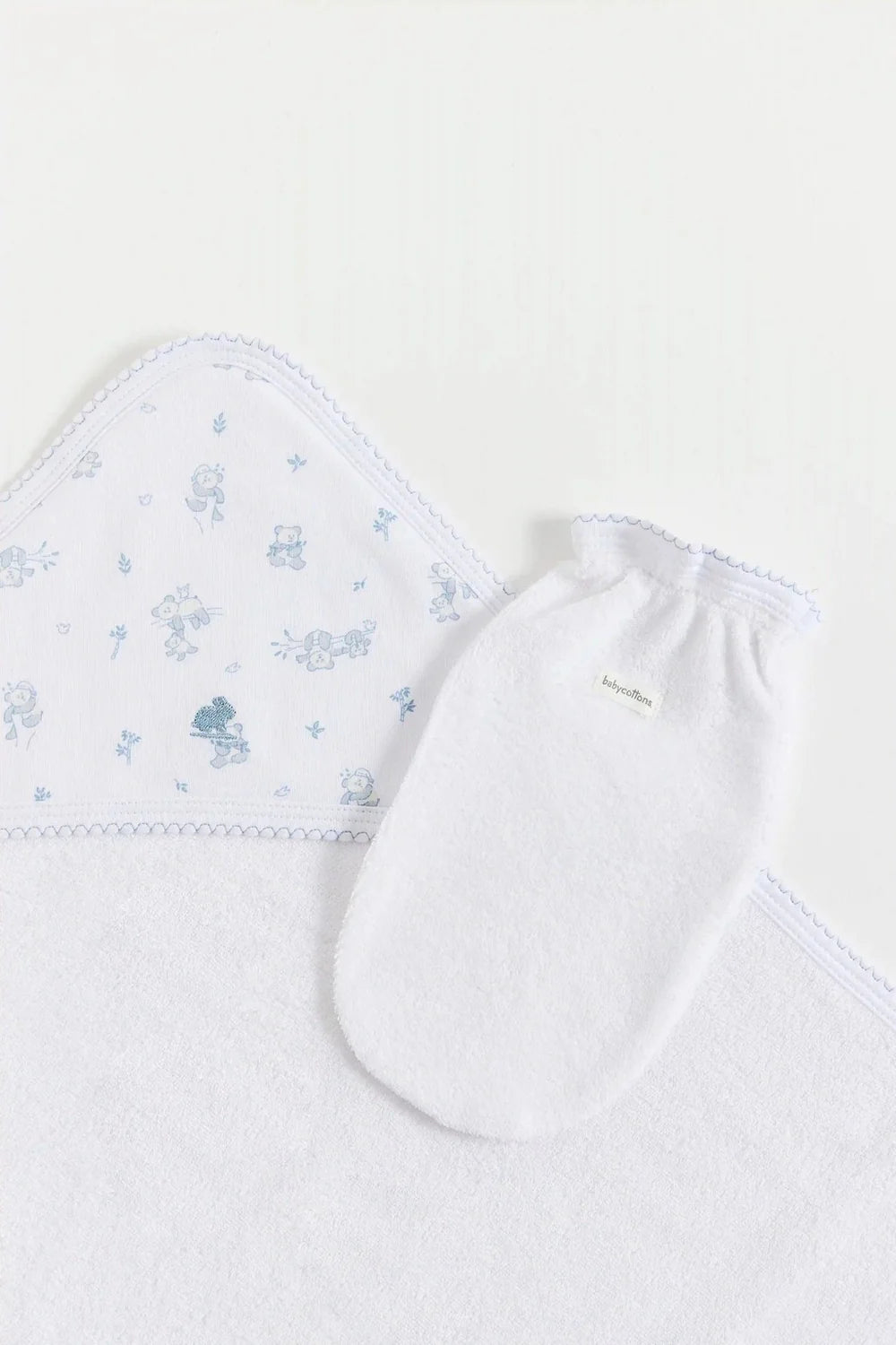 Babycottons Toalla Chica Little Panda Blue