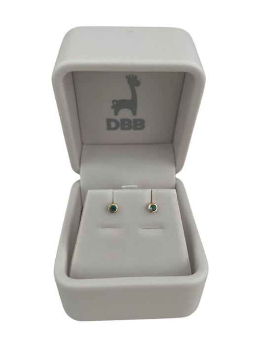 Mystic Aretes Oro Amarillo Circonia Bisel 3mm/Tornasol/14K