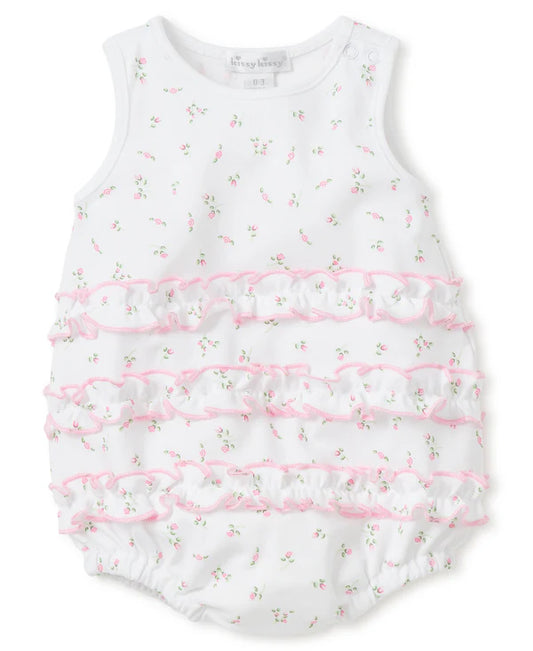 Kissy Kissy Garden Print Ruffle Bubble White