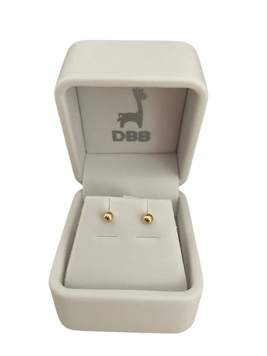 Mystic Aretes Oro Amarillo 14K - Bolita