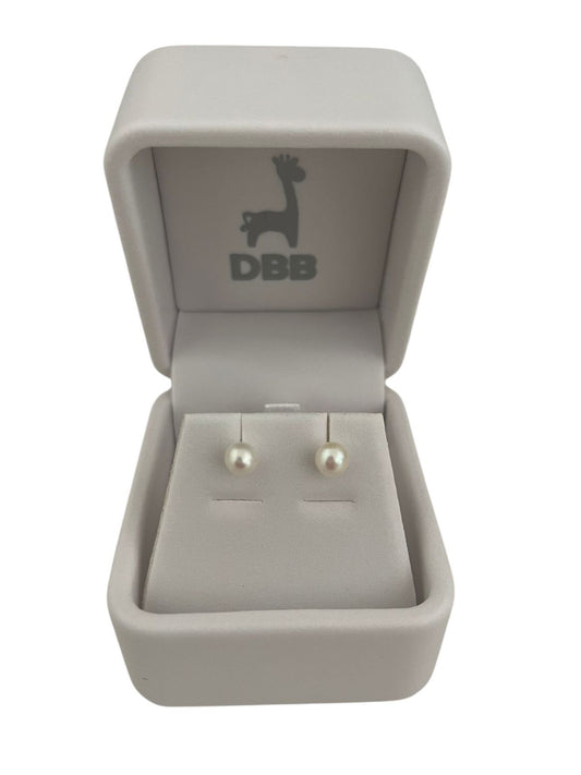 Mystic Aretes Oro Amarillo Perla Cultivada 5mm/14K