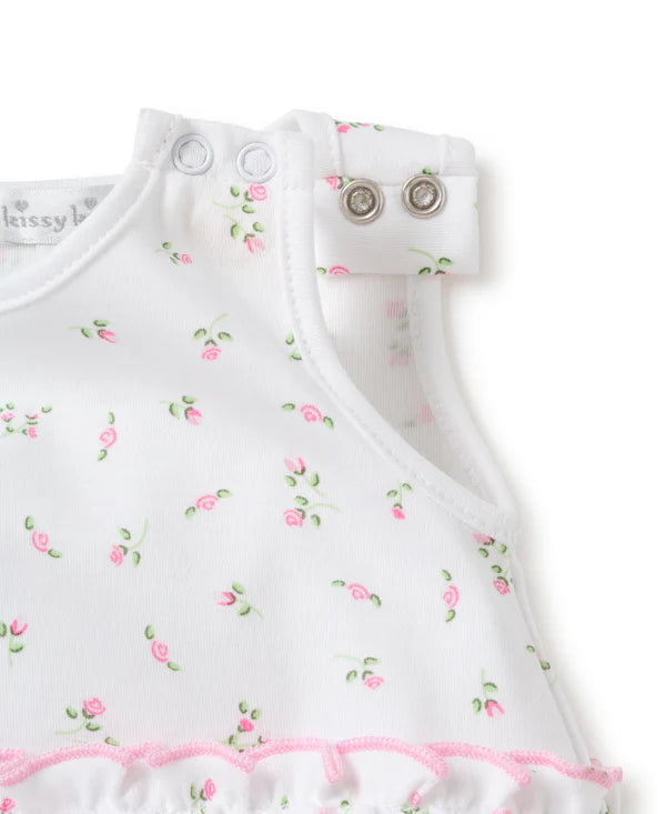 Kissy Kissy Garden Print Ruffle Bubble White
