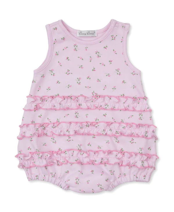 Kissy Kissy Garden Print Ruffle Bubble Pink