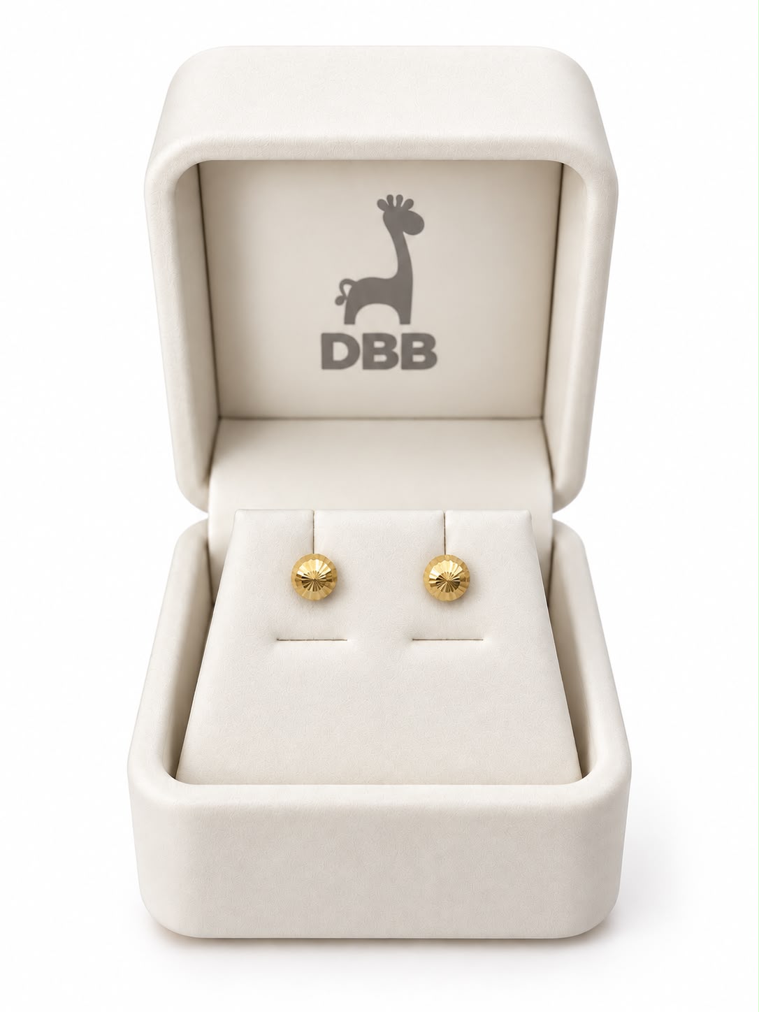 Mystic Aretes Bolita Ribeteada /4mm/14K