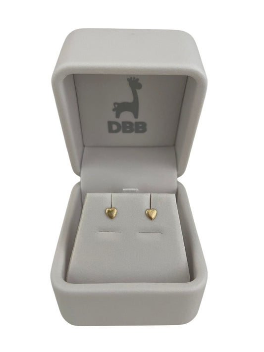 Mystic Aretes Oro Amarillo Corazón plain /14K.