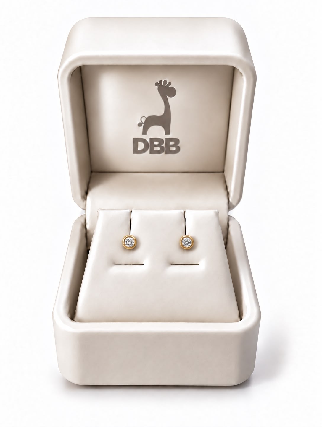 Mystic Aretes Oro Amarillo Circonia Blanca /3mm /14K