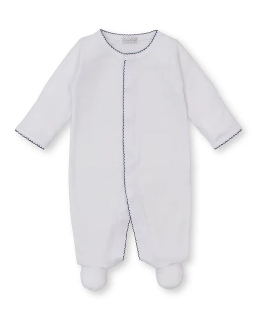 Kissy Kissy Kissy Kissy Basics Footie New White/Navy