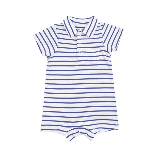 Angel Dear Stripe Vintage Navy Polo Shortie