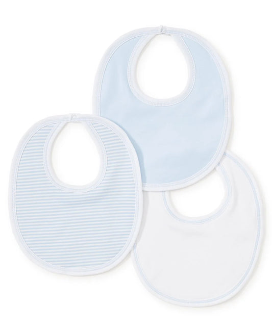 Kissy Sets 3 Pack Bibs w/ Tulle Bag Blue