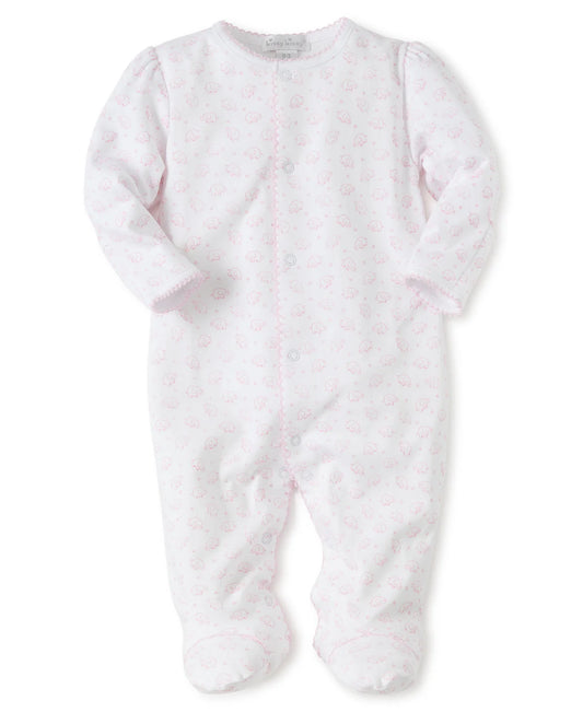 Kissy Kissy Ele-fun Print Footie Pink