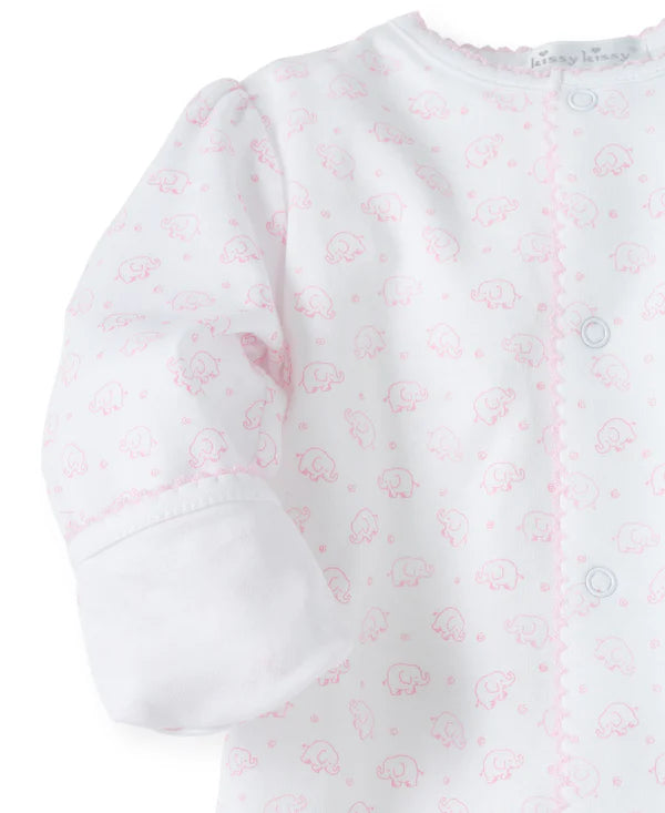 Kissy Kissy Ele-fun Print Footie Pink