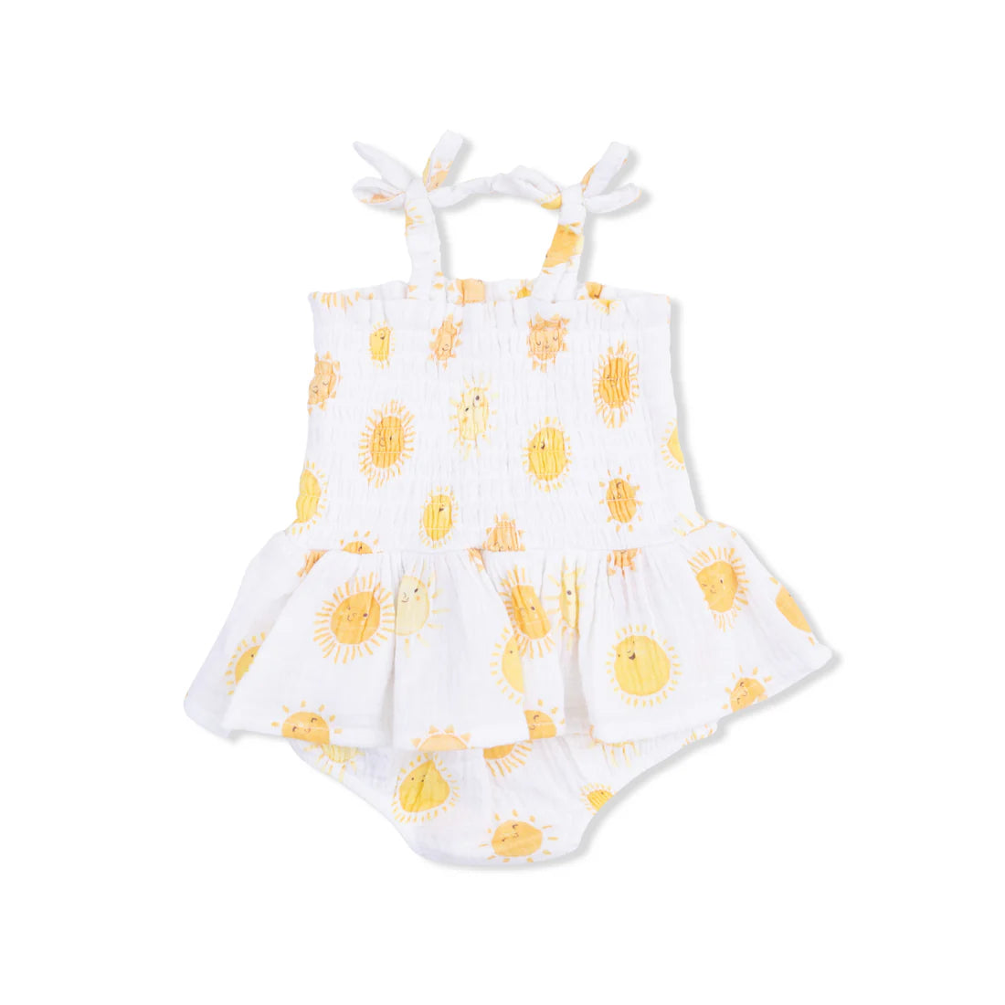 Angel Dear Happy Suns - Smocked Bubble with Skirt