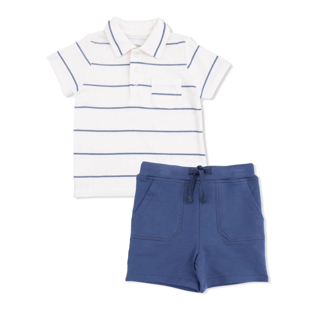 Angel Dear Vintage Stripe - Polo with Casual Short