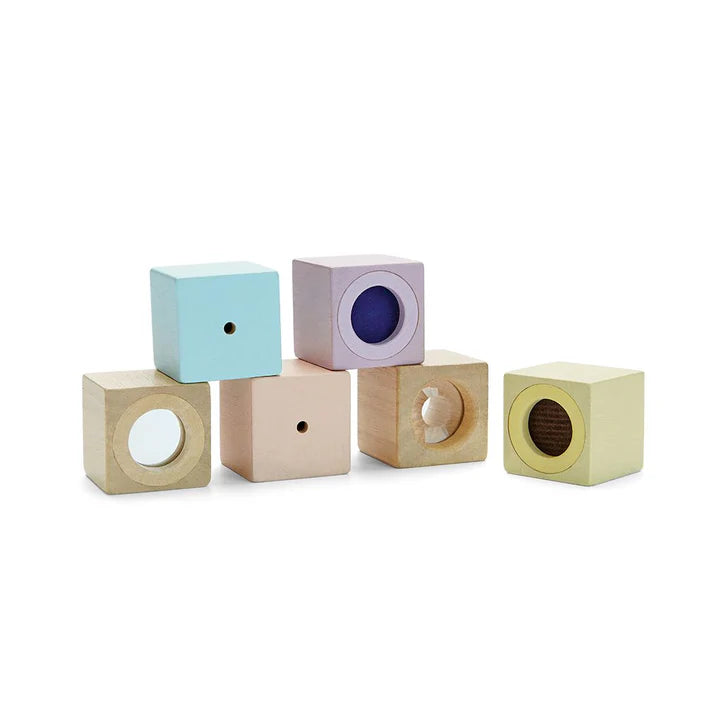 Plan Toys Sensory Blocks - Pastel