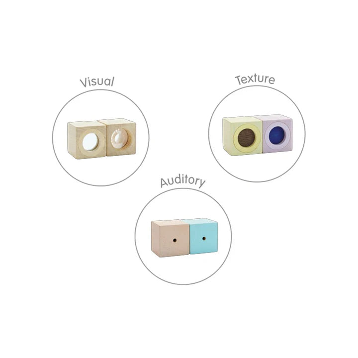 Plan Toys Sensory Blocks - Pastel