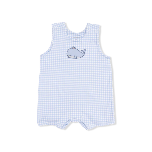 Angel Dear Mini Gingham - Niagara Mist Sleeveless Jon Jon