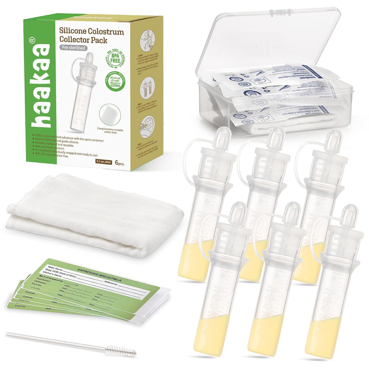 Haakaa Silicone Colostrum Collector Pack (6pcs)