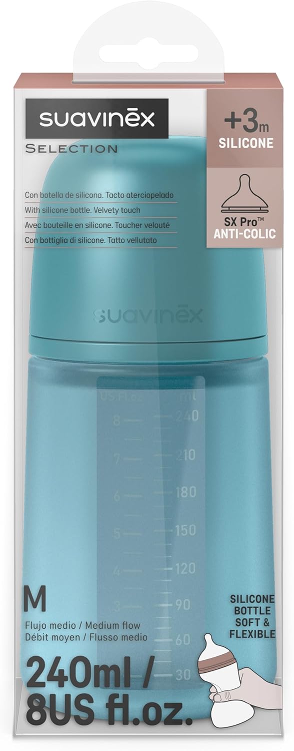 Suavinex Biberon Todo Silicona 240ml/8OZ