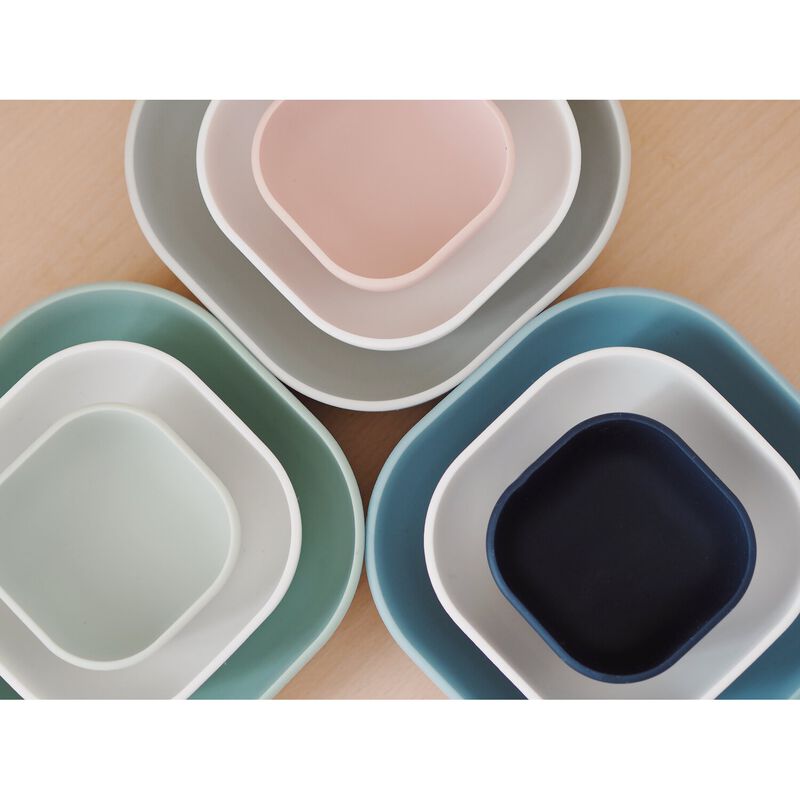 Beaba Set Silicone 3 Piece Nesting Bowl