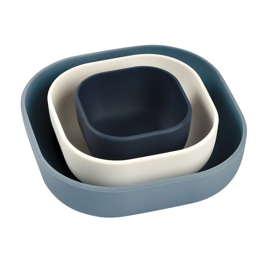 Beaba Set Silicone 3 Piece Nesting Bowl