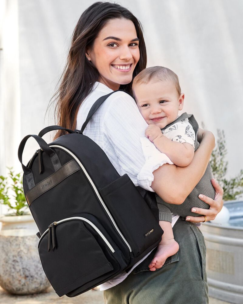 Skip Hop Envi Luxe Backpack Diaper Bag - Black