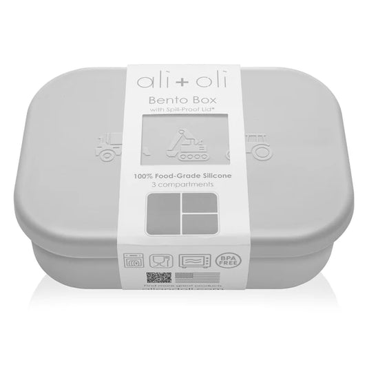 Ali + Oli Reusable Silicone Bento Box - 3 Compartments