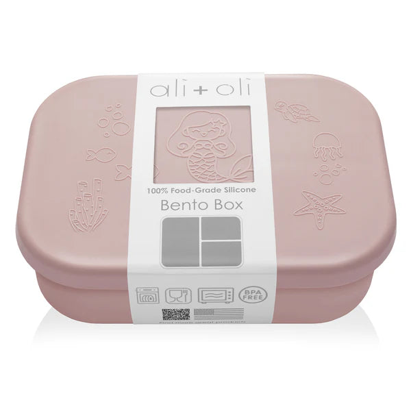 Ali + Oli Reusable Silicone Bento Box - 3 Compartments